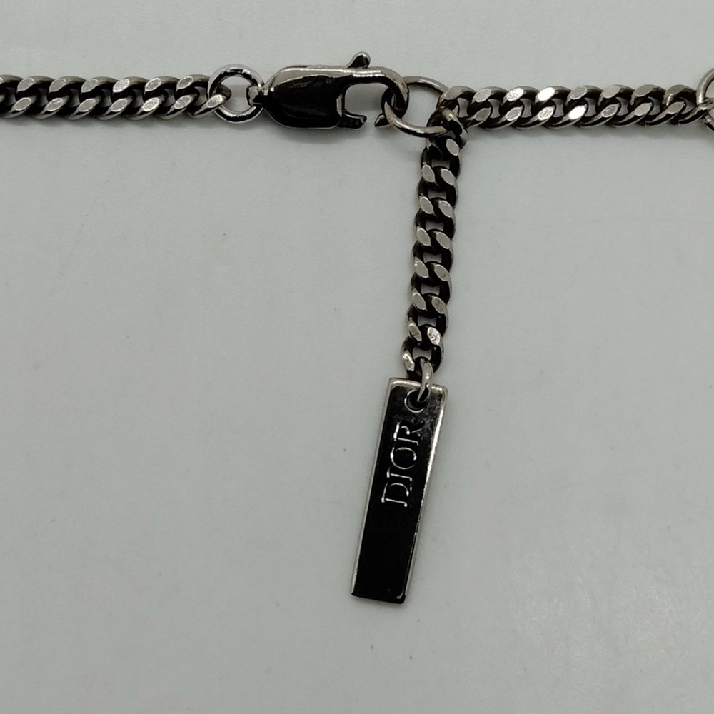 Christian Dior Necklace Silver Authentic Classic CD - Picture 11 of 14